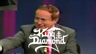 KING DIAMOND on the  Joe Franklin Show 1987 #interviews #musicinterview #talkshow #heavymetal