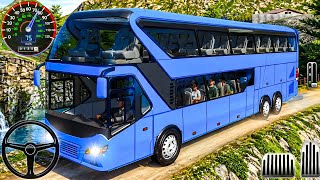 Extreme Offroad Double Decker Bus Challenge | Dangerous Hill Road Driving | Android GamePlay screenshot 1