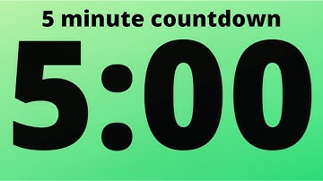 5 minute countdown clock interval timer stopwatch