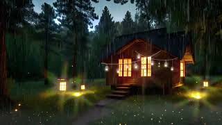 Heavy Rain Thunder and Strong Wind | Beautiful and Refreshing Village | Eliminate Stress and Isomnia