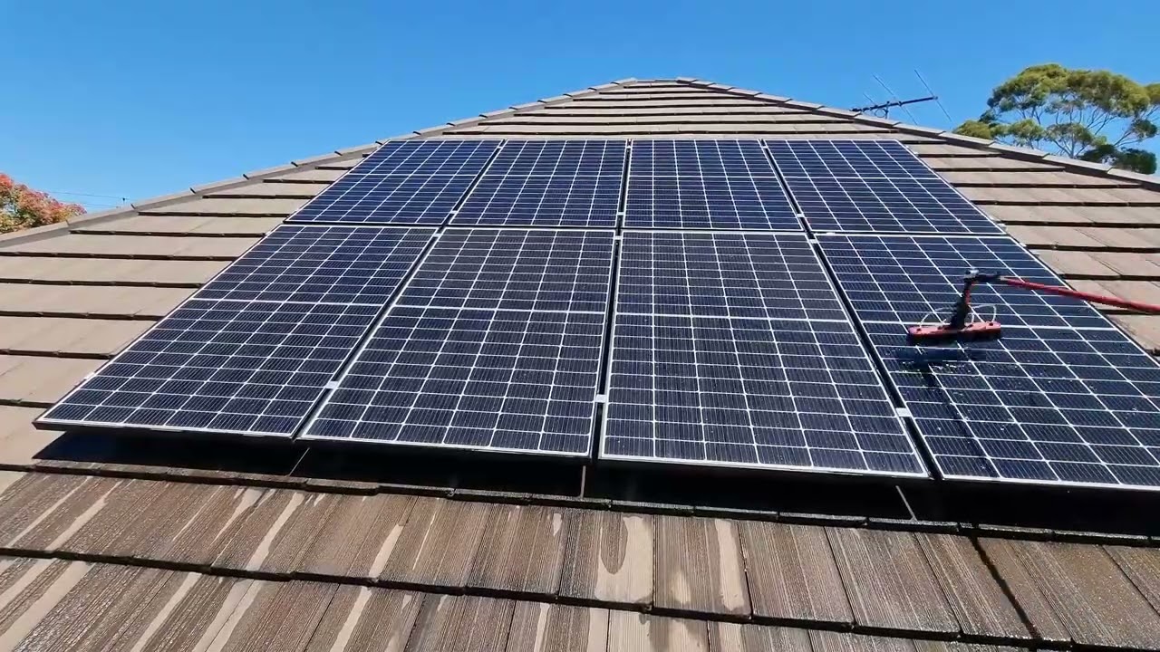 Solar panel cleaning to remove dusts and improve power output