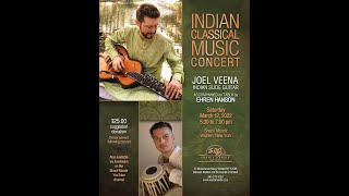 Indian Classical Music Concert Joel Veena on Slide Guitar Ehren Hanson on Tabla March 12 2022