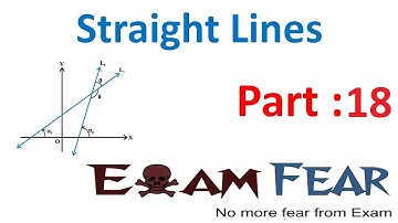 Maths Straight Lines part 18 (Example ) CBSE class 11 Mathematics XI