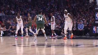 Giannis Antetokounmpo Hitting Four 3-Pointers Vs La Clippers - November 6, 2019