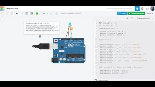 Manejo Led RGB  en simulador de Arduino Tinkercad