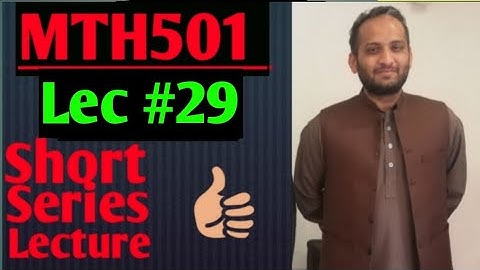 MTH501 :Important short series lecture ||lec #29||linear Algebra ||urdu hindi lec||Maths by Zahfran
