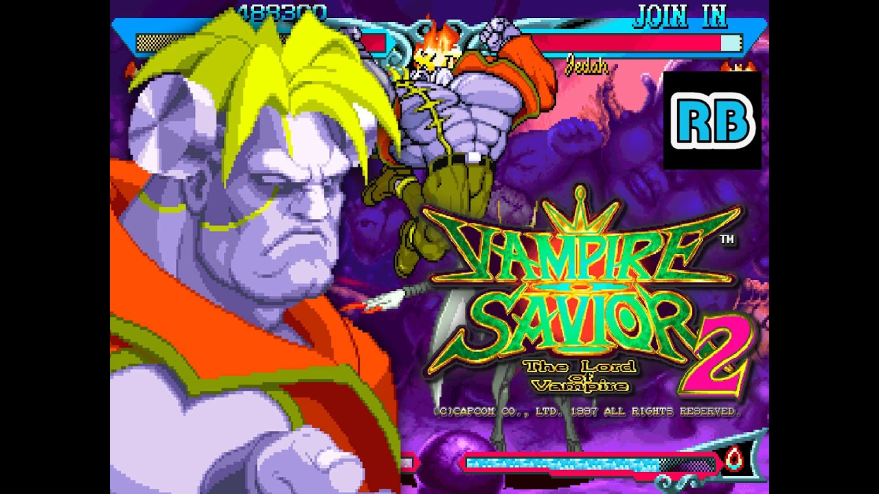 1997 [60fps] Vampire Savior 2 Victor Hardest ALL