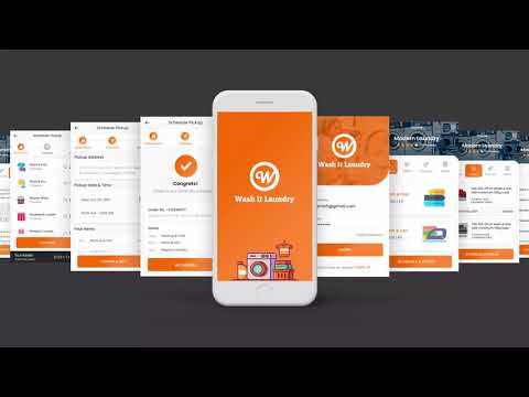 Laundry Mobile App UI Kit | App Innovation