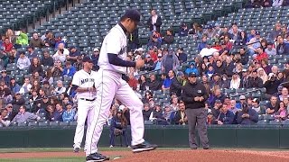 BAL@SEA: Iwakuma strikes out five over seven innings