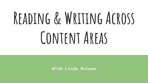 Reading & Writing Across Content Areas