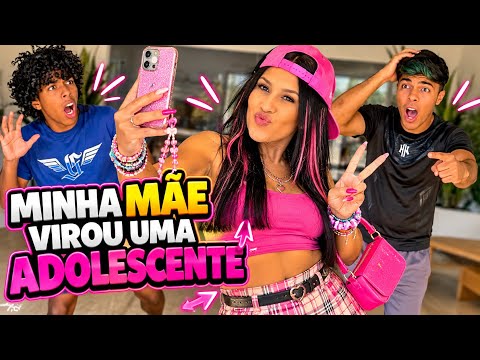 ESTEVÃO AND GABRIEL'S MOM TURNED INTO A TEENAGER!😱