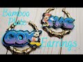 Bamboo Name Plate Earrings