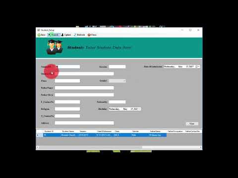 College Management System (CMS) Desktop Application Demo Front End C# and Back End SQL Server 2012