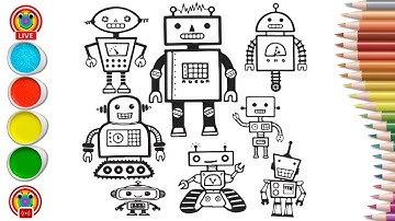 Hoe je een robot kleurt/ Robot kleurplaten/ NCS Release