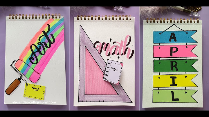 TOP 5 Front Page Designs to Transform Your Notebook! 📘 | Creative Ideas with NhuanDaoCalligraphy