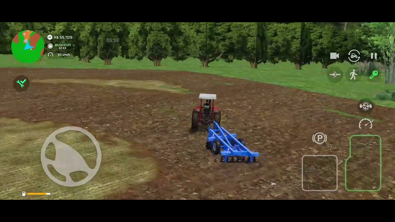 Começou a série, arando o terreno 