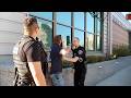 Security Guard Attacks Man For Standing!