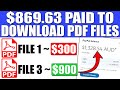 Earn $869.63 Downloading PDF Files For FREE ~ Worldwide! (Make Money Online)