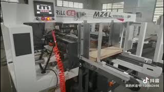 Woodworking four rows drilling machine