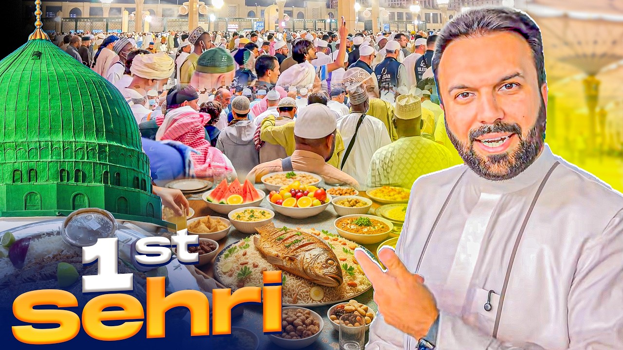 Ramadan Chand Raat Madinah 🌙 1st Taraweeh at Masjid e Nabawi & Sehri Moments ✨