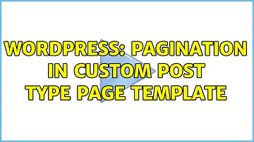 Wordpress: Pagination in custom post type page template