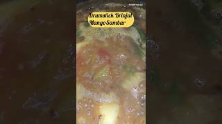 Kathirikkai Maangai Murangaikai Sambar / Drumstick Brinjal Mango Sambar southindianfood foodie