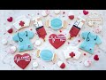 Healthcare Heroes Appreciation Cookies ~ How to make Medical Themed Cookies