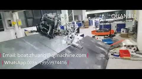 Customized large Square Shape 2D CNC Wire Bending with Butt Welding Machine