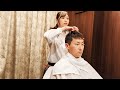 ASMR Haircut At Ginza High End Barber Shop Massage Shaving Ear Cleaning