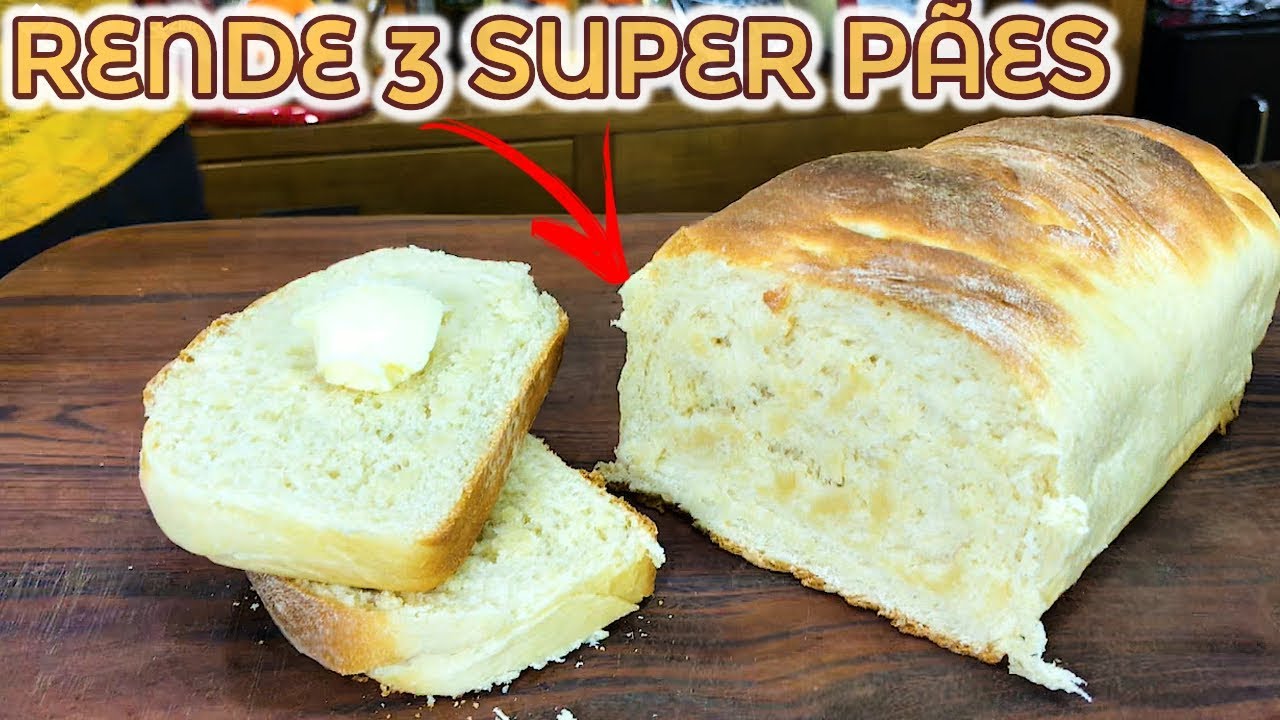 🔥O MELHOR PÃO CASEIRO DO MUNDO É SUPER FOFINHO E RENDE MUITO!