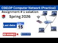 CS610P Assignment 1 Solution 2026 | Network Topology Design | 100% Working