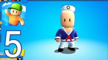 Stumble Guy‪s‬ - Gameplay Walkthrough Part 5 - Stumble Pass (9 Level) (IOS, Android)