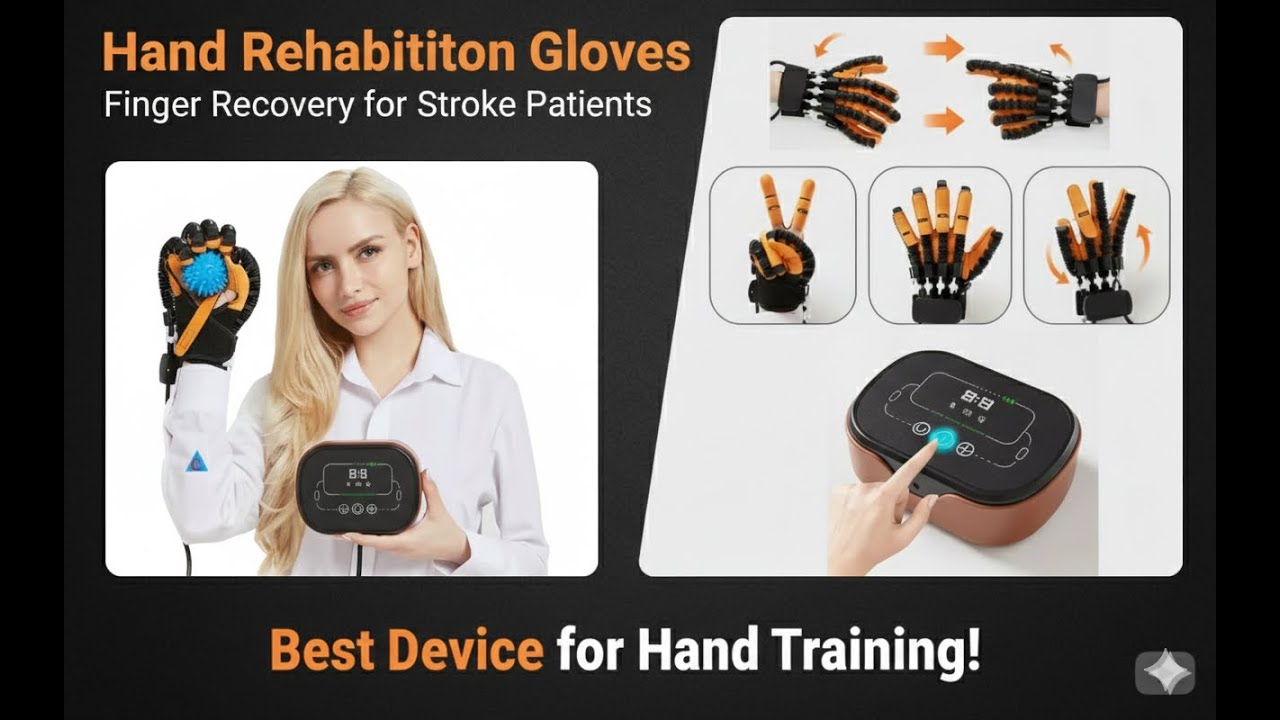 Robotic Hand Rehabilitation Gloves Finger Recovery stroke patients hand function training device