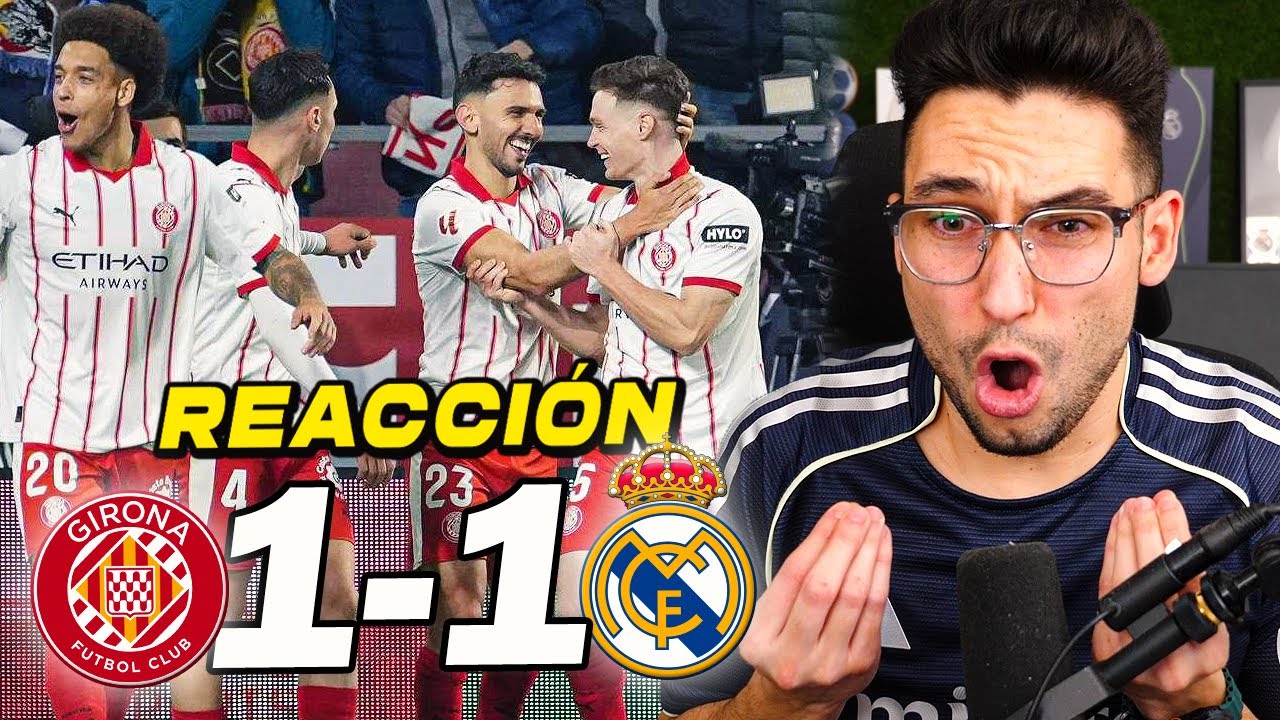 REACCIONES DE UN HINCHA al Girona vs Real Madrid 1-1 *SE ACABÓ MI PACIENCIA* | ByDiegoX10