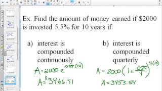 40SP 5 8 Modeling Exponential Equations Handount Continuous Growth Examples Part 1