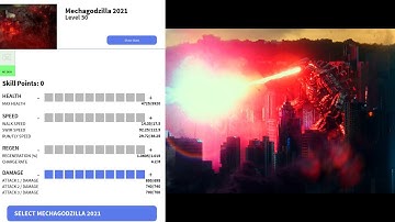 kaiju universe-how strong 50lvl(max dmg) mechagodzilla 2021?
