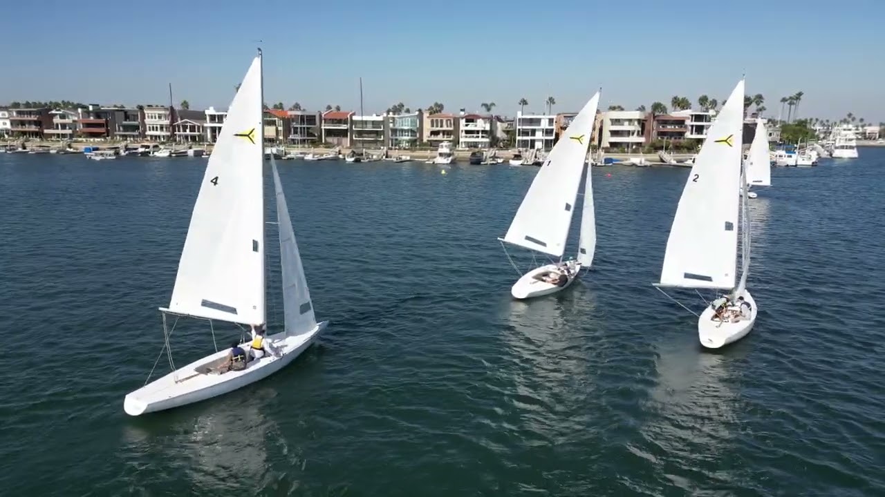 Saturday Soling Regatta 6 -  October 14 - Race 5  pt 2