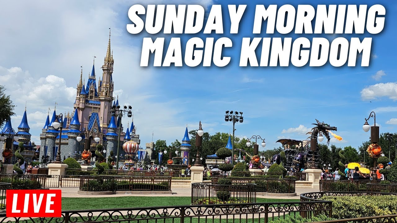 🔴 LIVE: Sunday Morning at Magic Kingdom for rides 10/29/2023 - YouTube