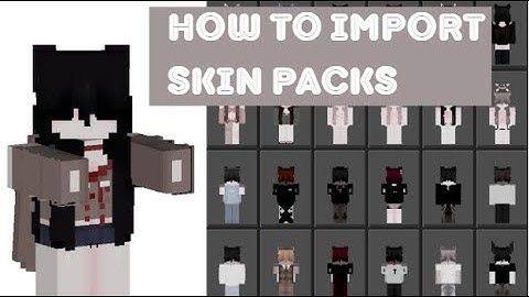 how to import custom skins on minecraft (bedrock) STEP BY STEP explained
