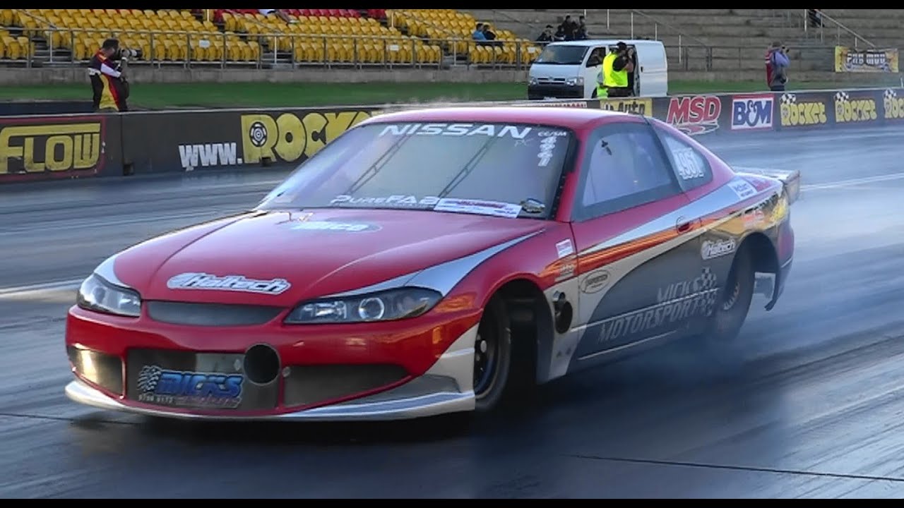 MICKS MOTORSPORT 200SX 7.04 @ 192 MPH SYDNEY JAMBOREE 2016