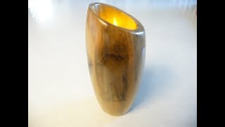 Wood Turning A Drift Wood Candle Holder / Vase In this video, I make a custom led candle holder out of a piece of Oregon coast drift wood.