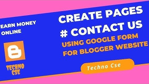 Create Contact us page using google Form for Blogger 2021