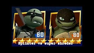 TEENAGE MUTANT NINJA TURTLES LEGENDS PART1 SPLINTER VS SUPER SHREDER DARK TURTLES