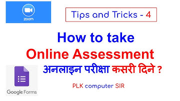 How to take Online Assessment | Google Form | Zoom