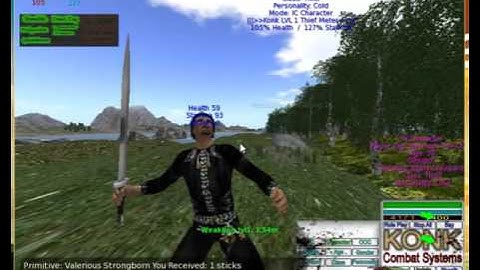 konk combat system Long Sword show off