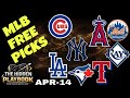 MLB Picks Today Tuesday 4/14/26 | MLB Parlay Picks Today | MLB Free Picks Today