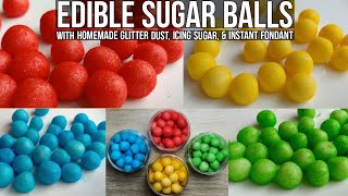 Edible Sugar Pearls or Sprinkles for Cake Decorations Recipe