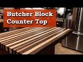 Butcher Block Countertop - Walnut and Maple Long Grain Butcher Block Countertop - Walnut and Maple Long Grain