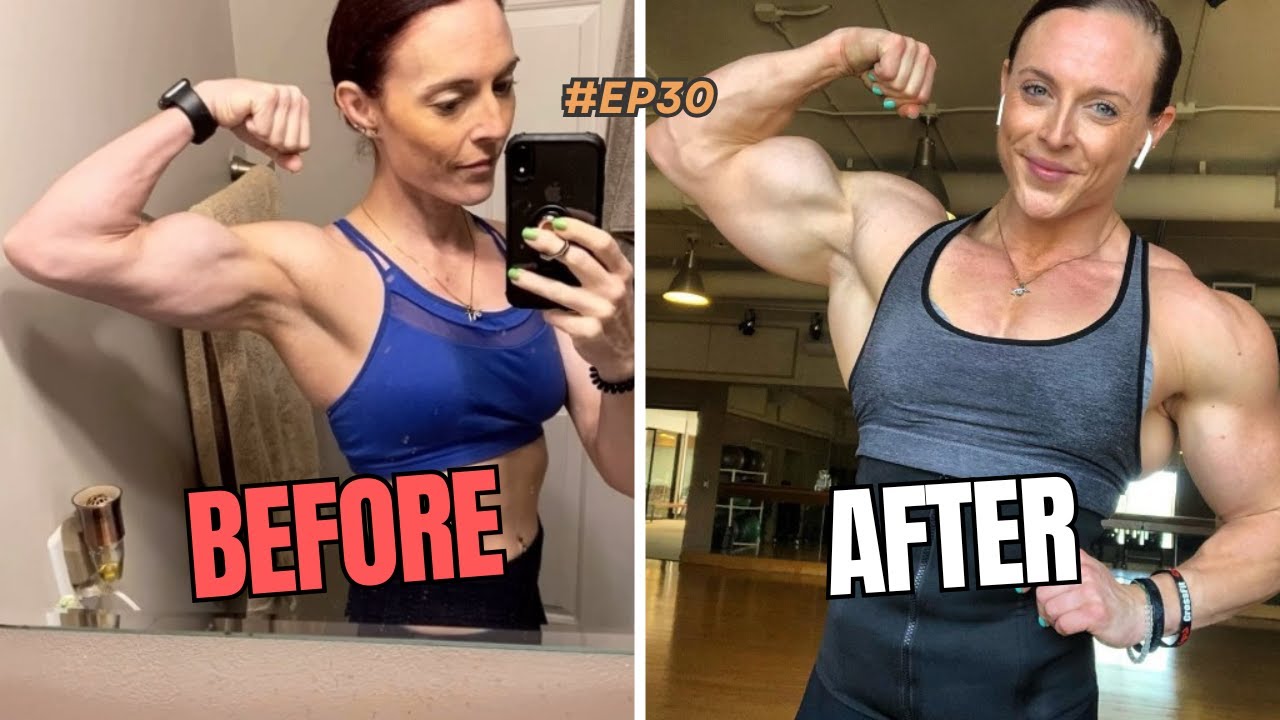 BEFORE and AFTER MUSCULAR girls - YouTube