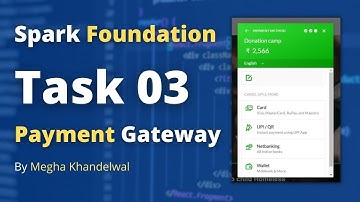 The Sparks Foundation | Task 03 | Payment Gateway Integration | Javascript PHP Html CSS.